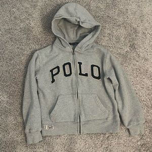 Youth Zip-up Jacket with hoodie, size 8